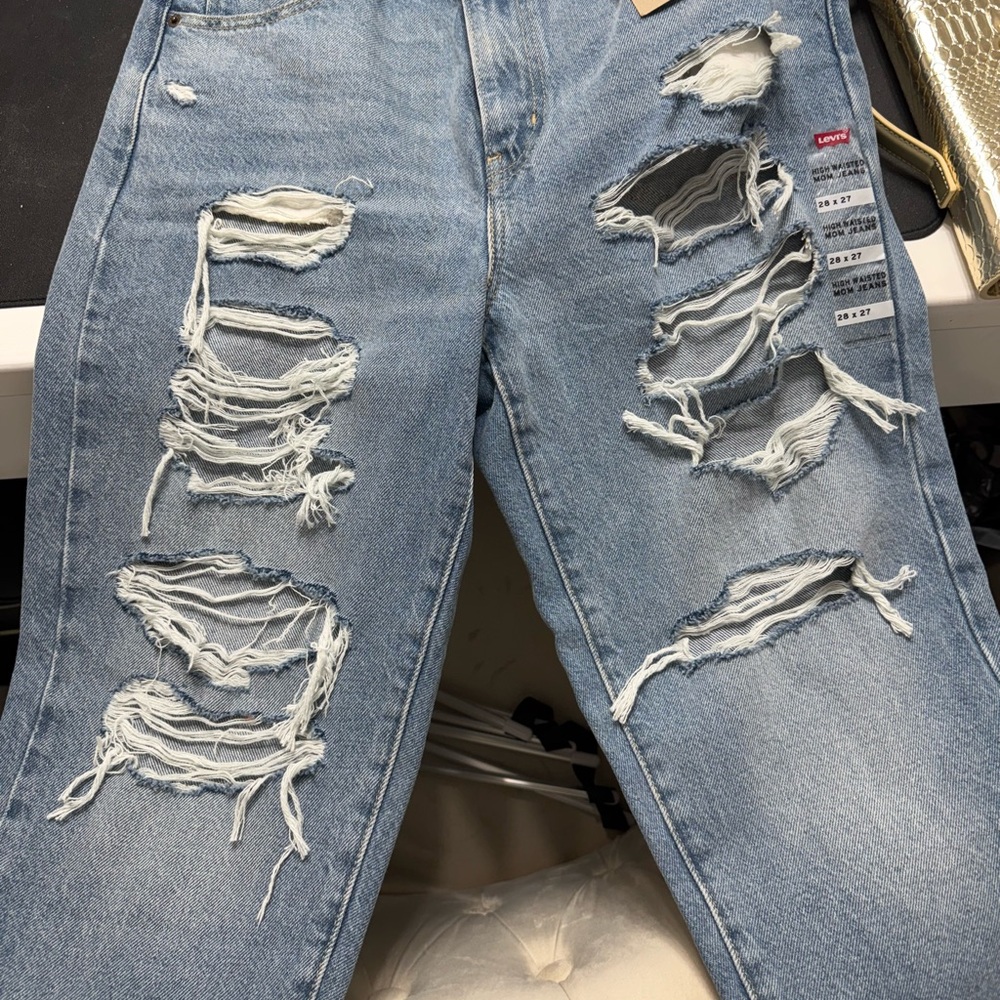Levi's High Waisted Blue Mom Jeans
